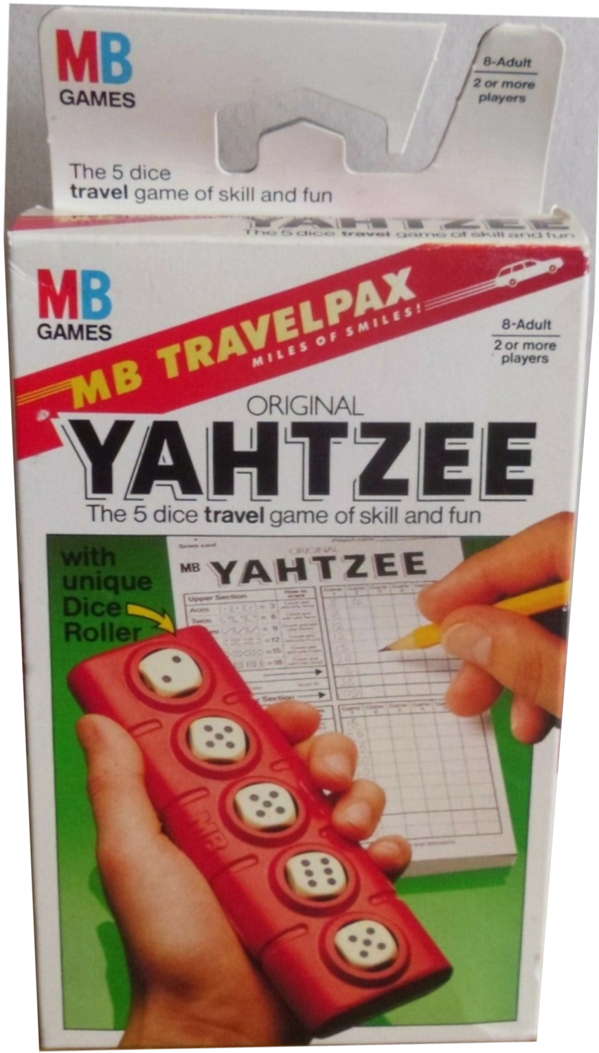 1992 Travel Yahtzee Box