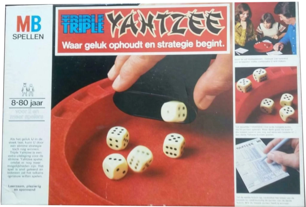 1978 Triple Yahtzee Box - Dutch