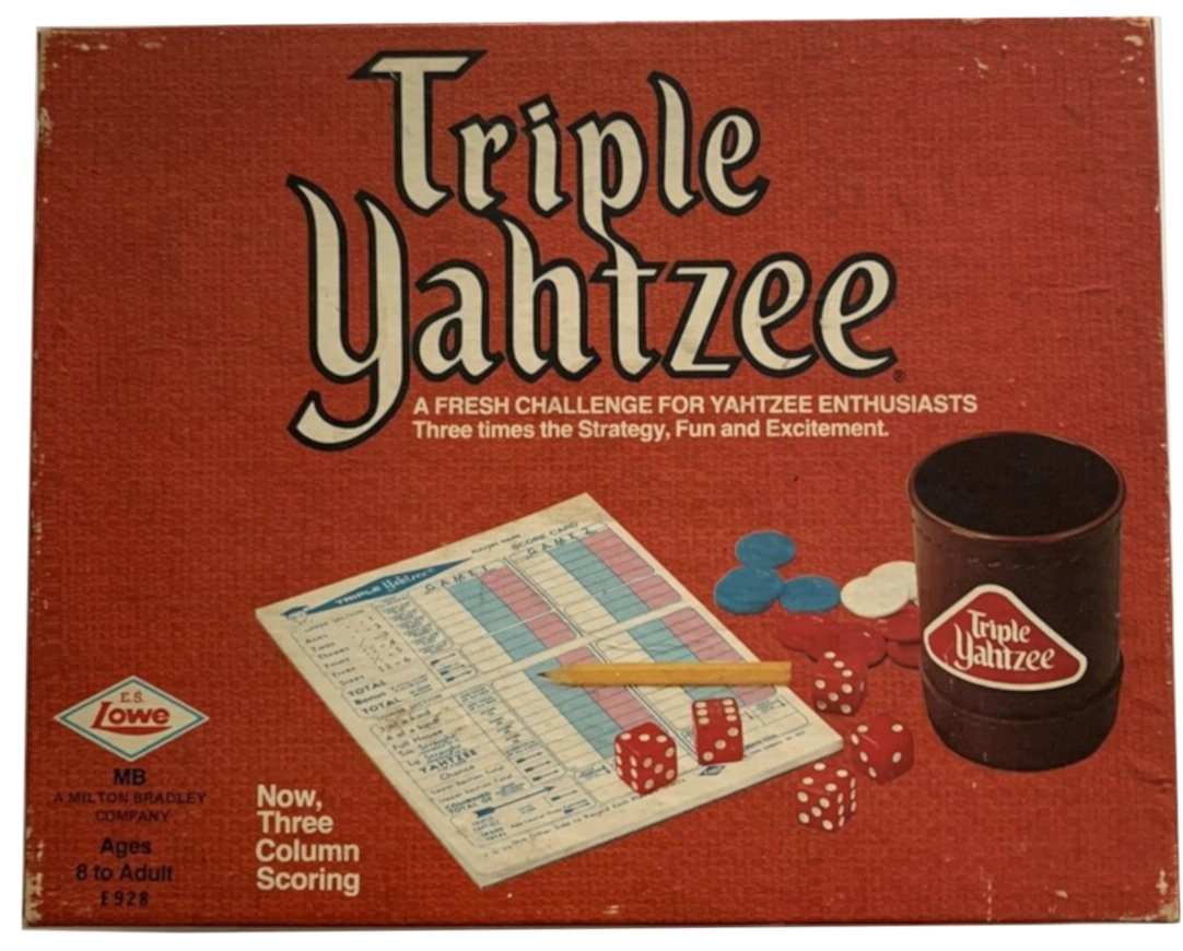 1973 Triple Yahtzee box