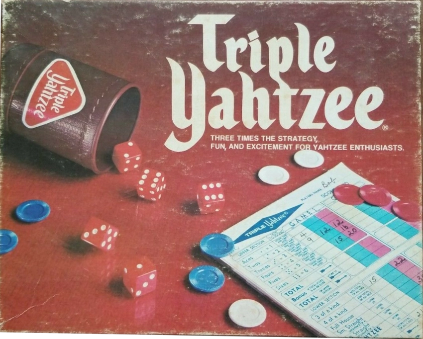 1975 Triple Yahtzee Box