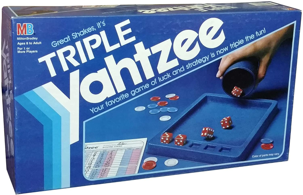 1982 Triple Yahtzee Box