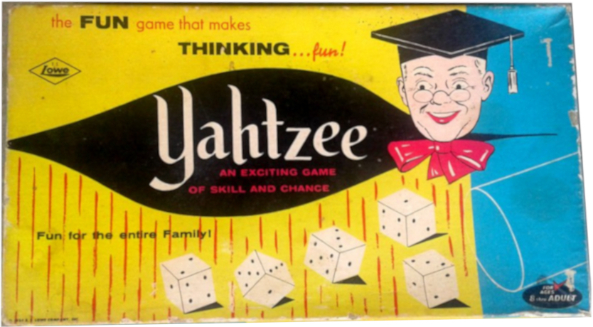 A 1956 Yahtzee box