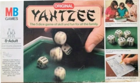 1981 Yahtzee Box