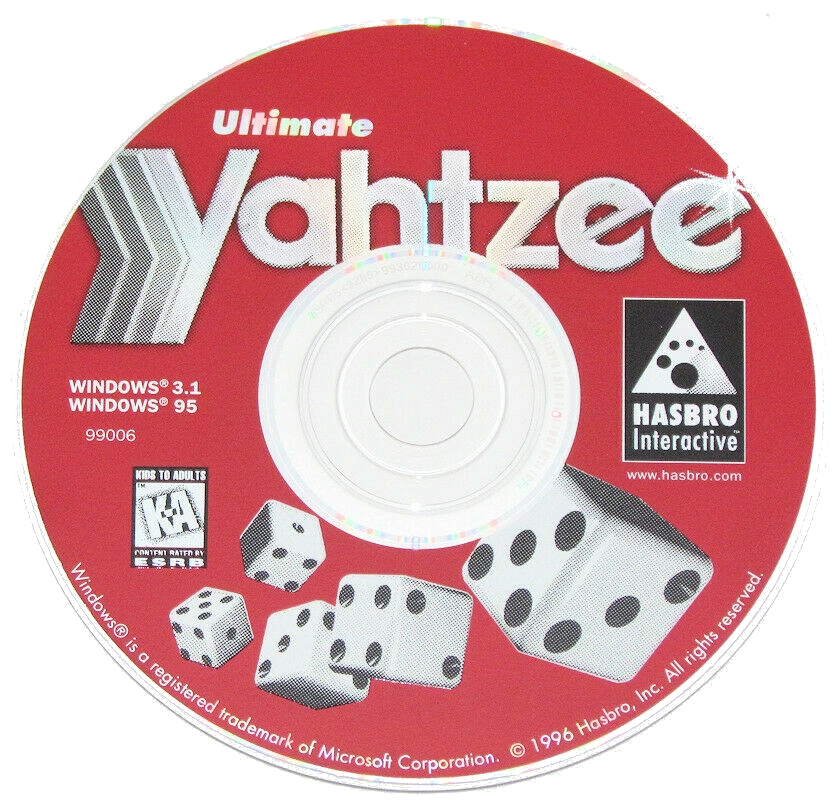 1996 Computer Yahtzee CD-ROM