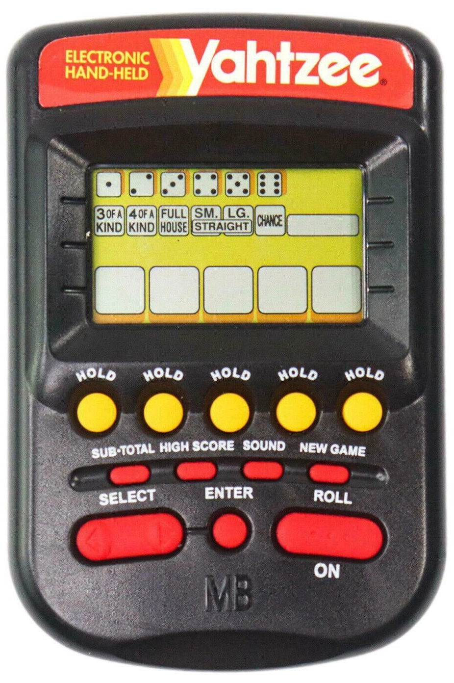 1995 electronic handheld Yahtzee game
