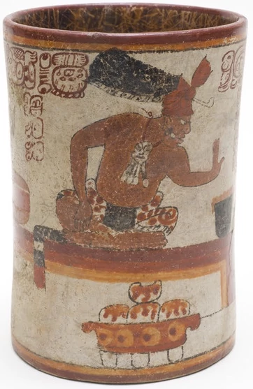 Ancient Mayan dice shaker