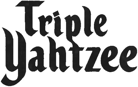 1975 Triple Yahtzee logo.
