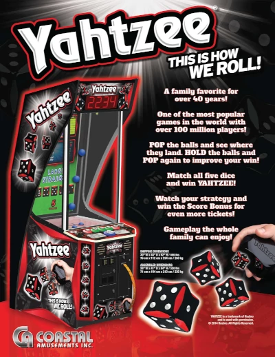 Yahtzee arcade game