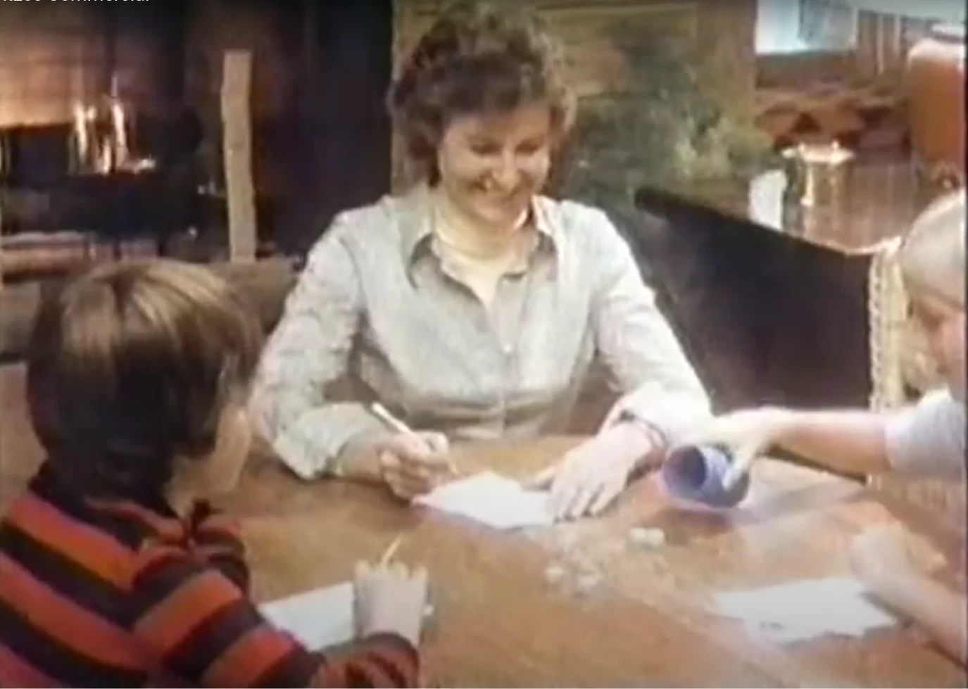 A family playing Yahtzee, from a 1980 TV commercial.