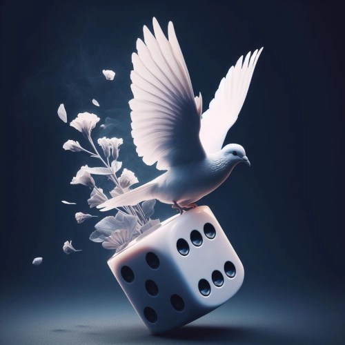 A Yahtzee dove of peace