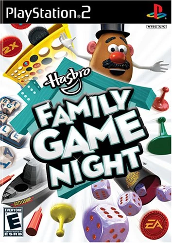 Box cover from a 2009 Family Game Night video game package for Playstation 2.