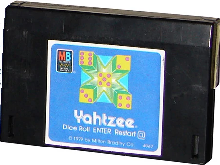 1979 Yahtzee video game cartridge for Texas Instruments TI-99/4 personal computer