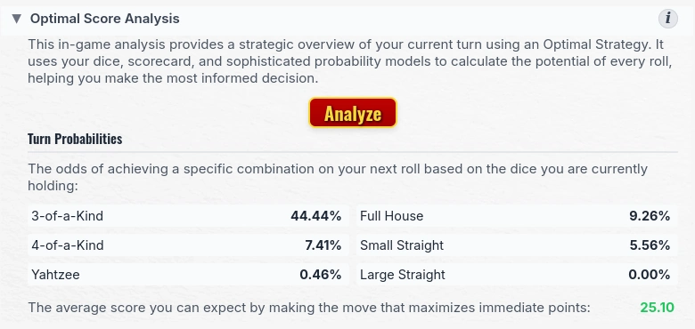 The Yahtzee Manifesto Game Analysis