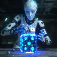 A robot devising a Yahtzee strategy