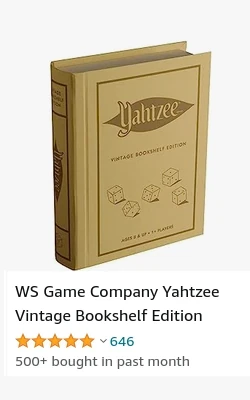 Yahtzee Bookshelf Edition Game