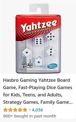 Travel Yahtzee Game