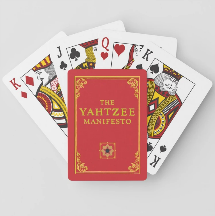 The Yahtzee Manifesto Playing Cards