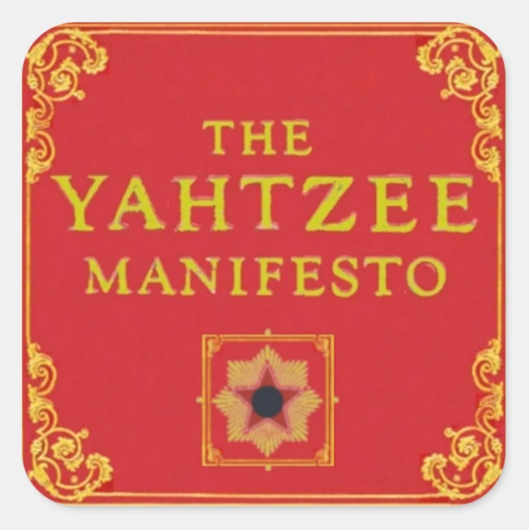The Yahtzee Manifesto Stickers