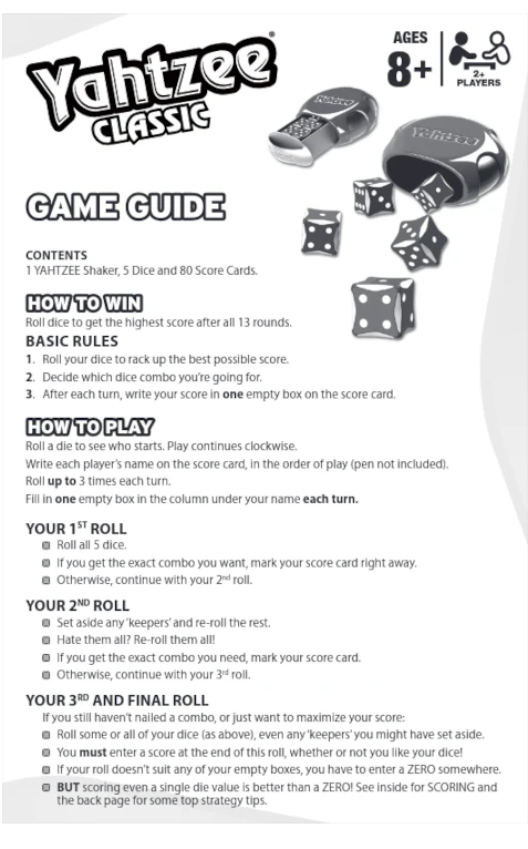 Yahtzee Guide Yahtzee Wikipedia