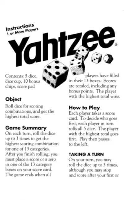 Yahtzee