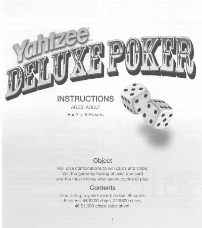 Yahtzee Deluxe Poker