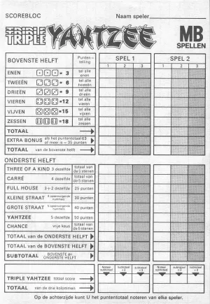Triple Yahtzee