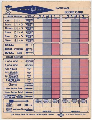 Triple Yahtzee