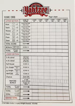 Yahtzee