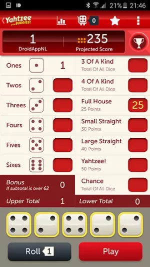 Yahtzee with Buddies