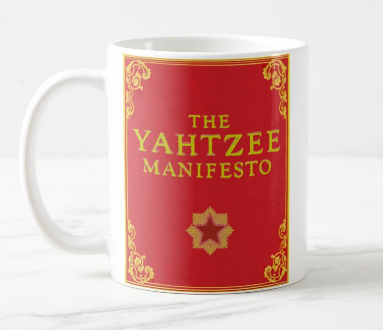 The Yahtzee Manifesto mug