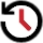 Yahtzee Origins & Evolution icon - a clock with an arrow indicating the past