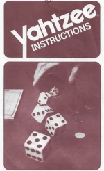 Yahtzee Rules, ©1982 Milton Bradley Co.